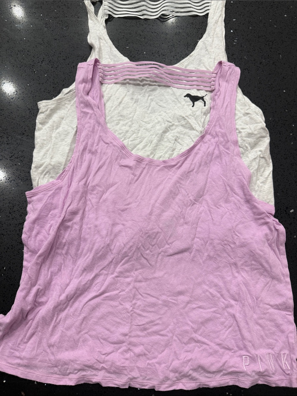 PINK Victoria's Secret Light Purple Scoop Neck Tank Top